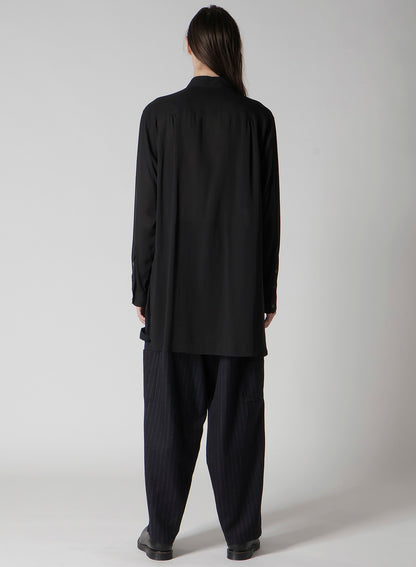 CELLULOSE LAWN DOUBLE-POCKET SHIRT