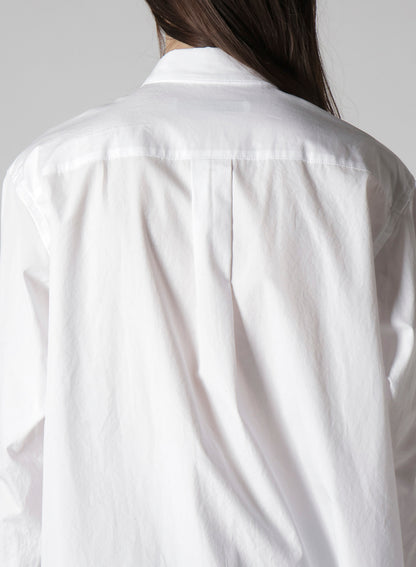 TRIPLE COLLAR SHIRT IN BROAD AND CELLULOSE – PINK FLOWER