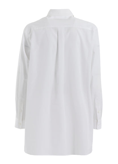 OVERSIZED SILHOUETTE SHIRT IN BROAD AND CELLULOSE – TWO FLOWERS