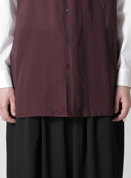 OVERSIZED SILHOUETTE SHIRT IN BROAD AND CELLULOSE – TWO FLOWERS