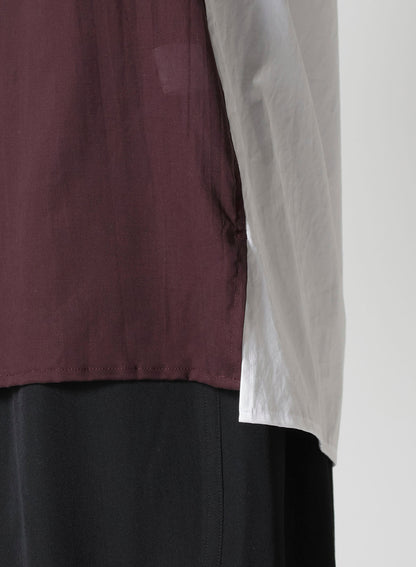 OVERSIZED SILHOUETTE SHIRT IN BROAD AND CELLULOSE – TWO FLOWERS
