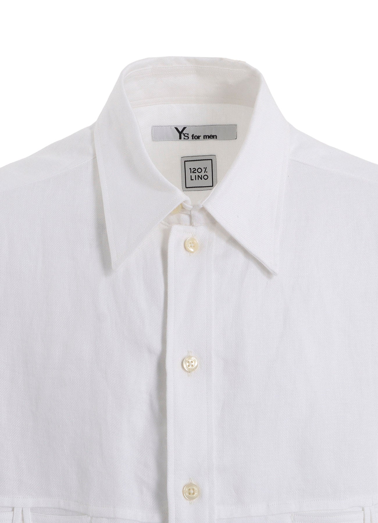 Y's for men x 120% LINO VELVET PANEL SHIRT