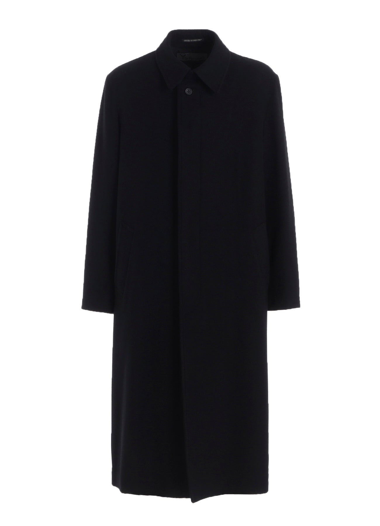 AIRY MOSSER LONG COAT WITH NYLON LINING – THE SHOP YOHJI YAMAMOTO
