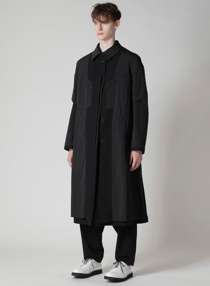AIRY MOSSER LONG COAT WITH NYLON LINING