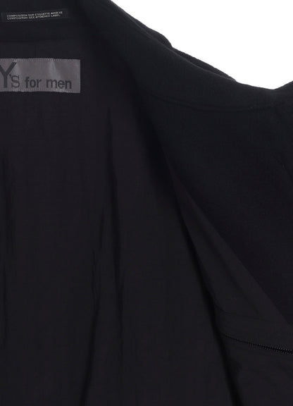 AIRY MOSSER LONG COAT WITH NYLON LINING