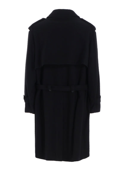 AIRY MOSSER TRENCH COAT WITH NYLON LINING