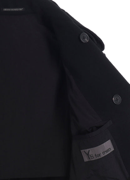 AIRY MOSSER TRENCH COAT WITH NYLON LINING