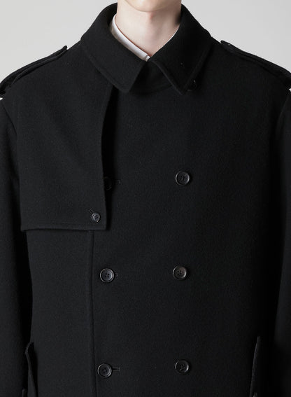 AIRY MOSSER TRENCH COAT WITH NYLON LINING