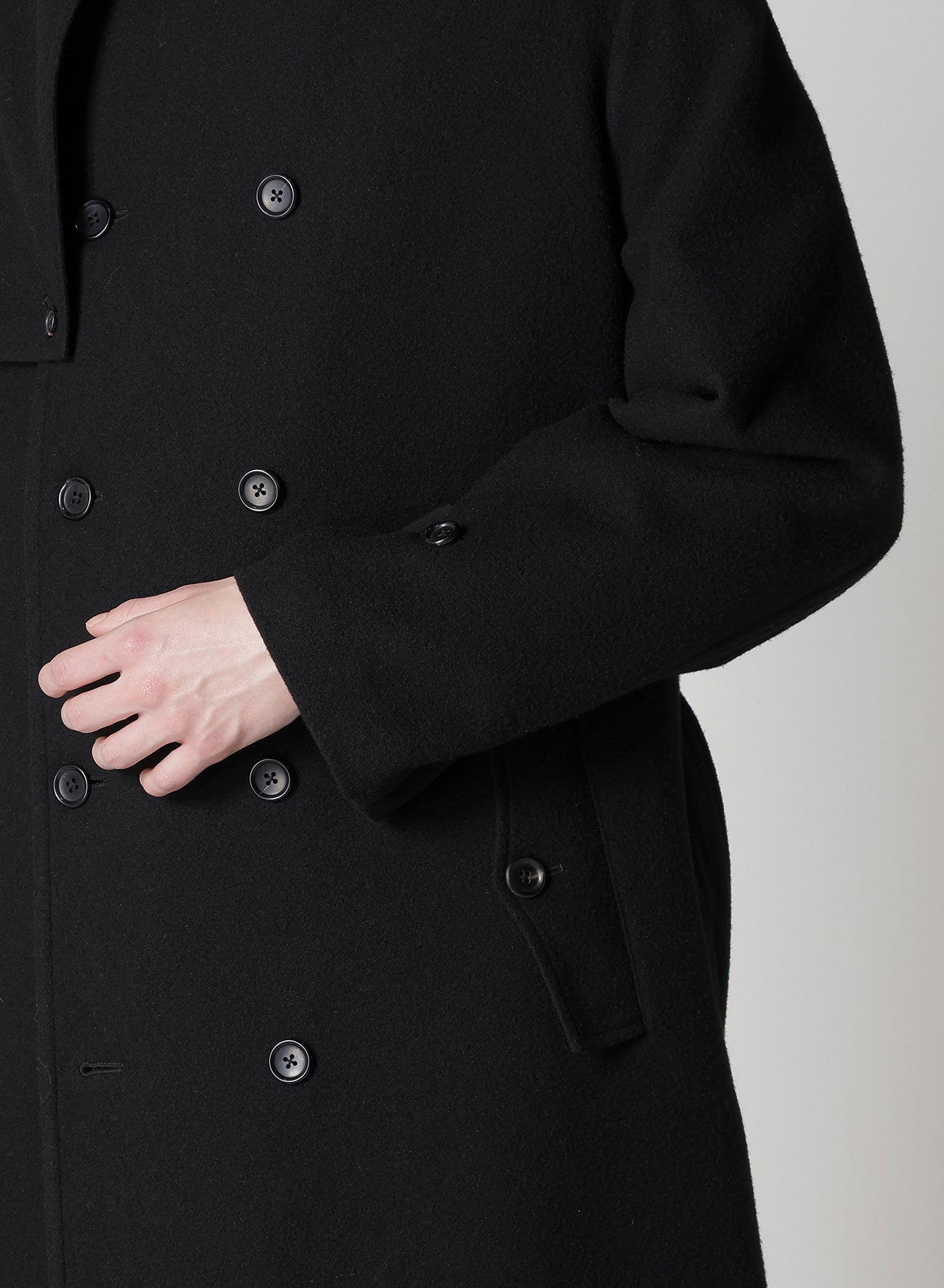 AIRY MOSSER TRENCH COAT WITH NYLON LINING