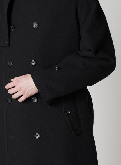 AIRY MOSSER TRENCH COAT WITH NYLON LINING
