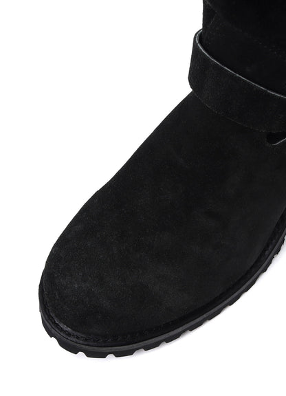 【Y's for men × MASSES】VELOUR BLACK ENGINEER BOOTS