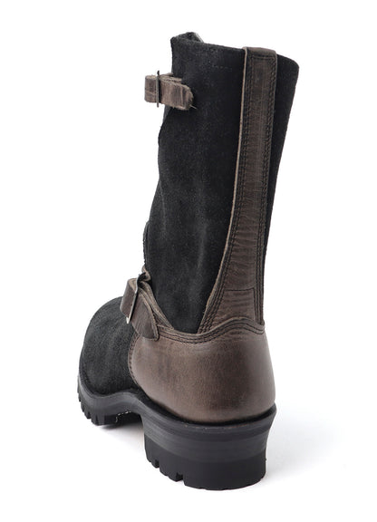 【Y's for men × MASSES】VELOUR/ FULL GRAIN  ENGINEER BOOTS TWO TONE