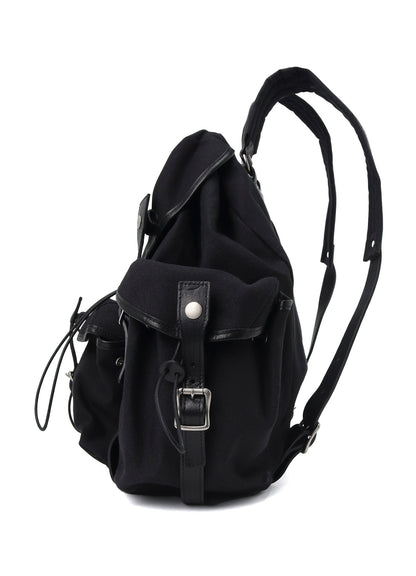 NO.8 BLACK CANVAS MILITARY RUCKSACK