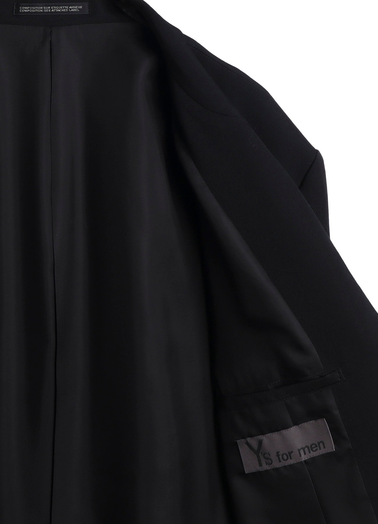 WOOL GABARDINE JACKET WITH A RIGHT LAPEL TAB