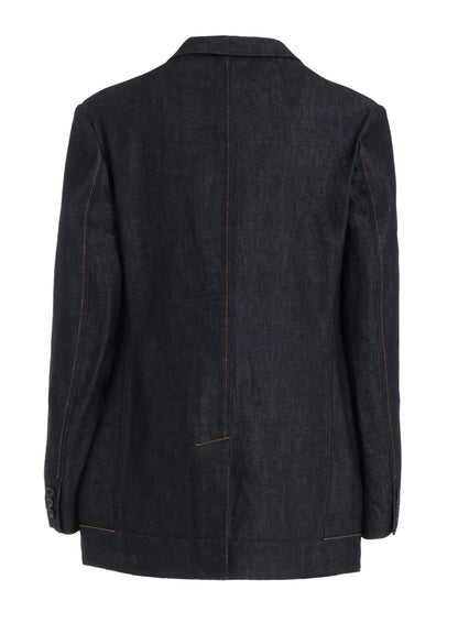 13oz DENIM JACKET WITH HEM LAYER