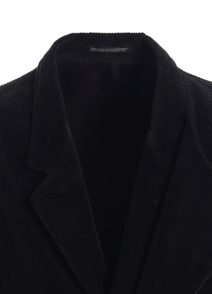 CORDUROY JACKET WITH FRONT LEFT LAYRED