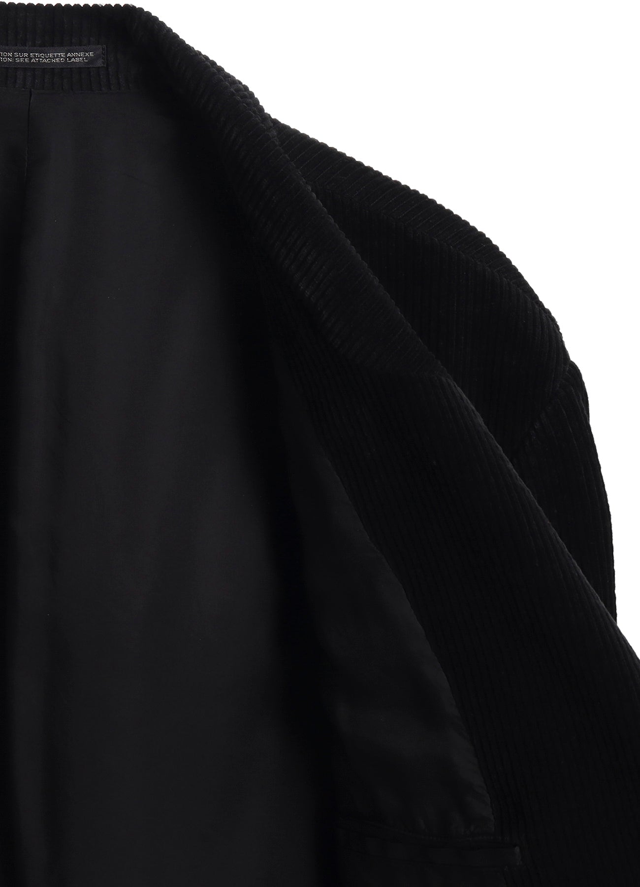 CORDUROY JACKET WITH FRONT LEFT LAYRED