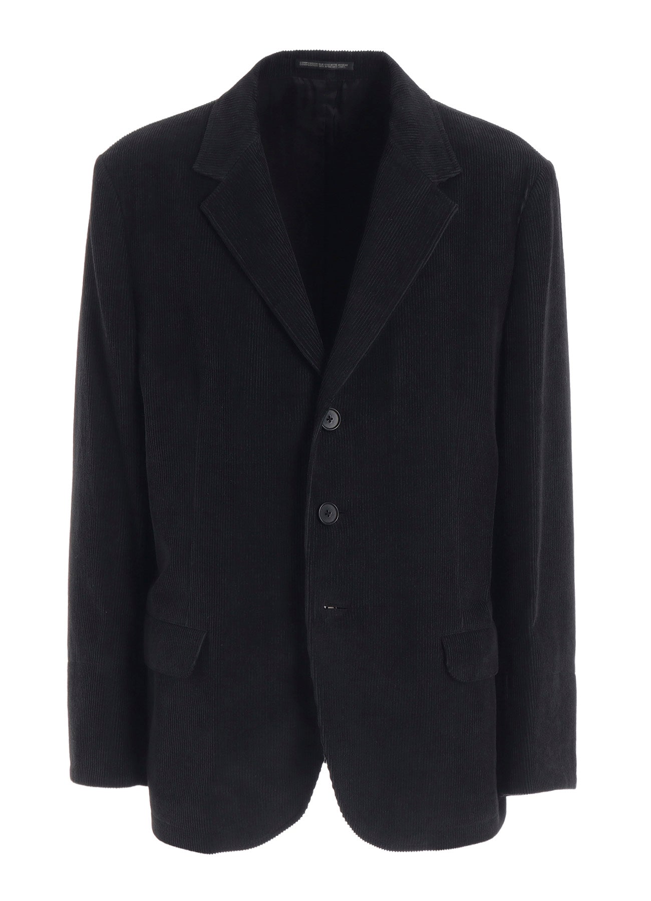 y's for men 黒 ジャケット MG-J01-100 Y's for men x 120% LINO VELVET BACK SIDE GATHER JACKET – THE SHOP