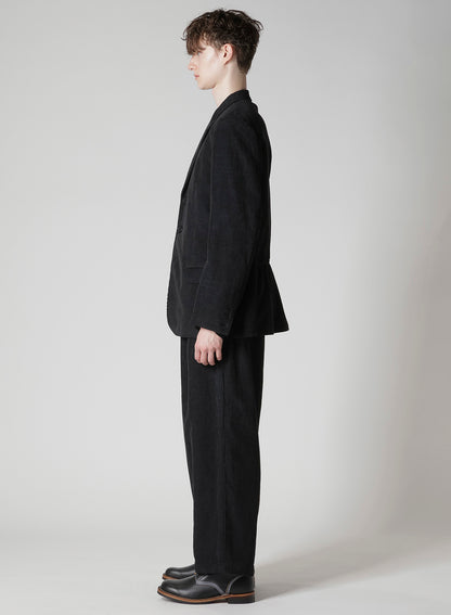 Y's for men x 120% LINO VELVET BACK SIDE GATHER JACKET