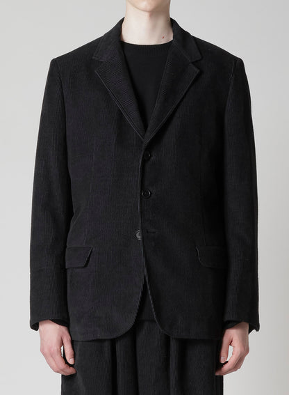 Y's for men x 120% LINO VELVET BACK SIDE GATHER JACKET