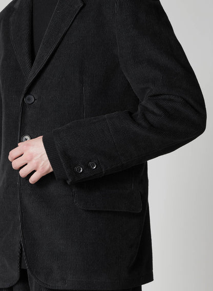 Y's for men x 120% LINO VELVET BACK SIDE GATHER JACKET