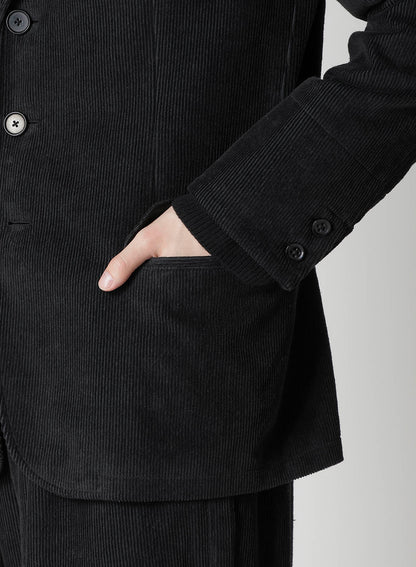 Y's for men x 120% LINO VELVET BACK SIDE GATHER JACKET