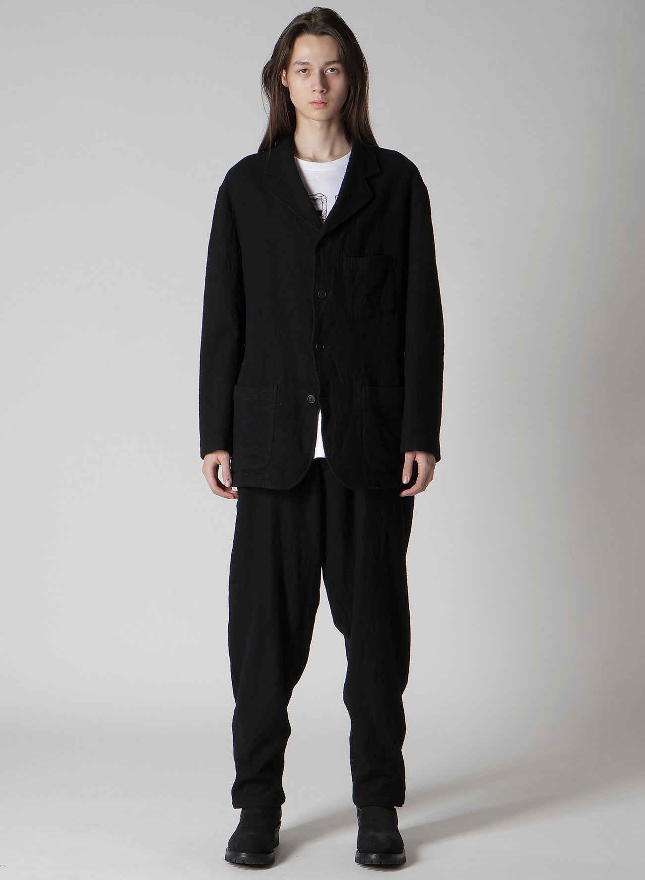 Y's for men × MASSES】SHRINK SERGE FULLING JACKET – THE SHOP YOHJI