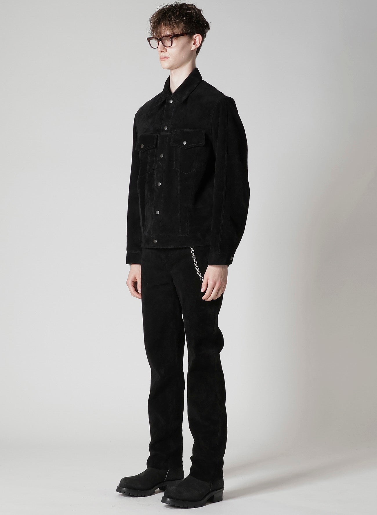 【Y's for men × MASSES】HORSE SUEDE LETHER TRUCKER JACKET