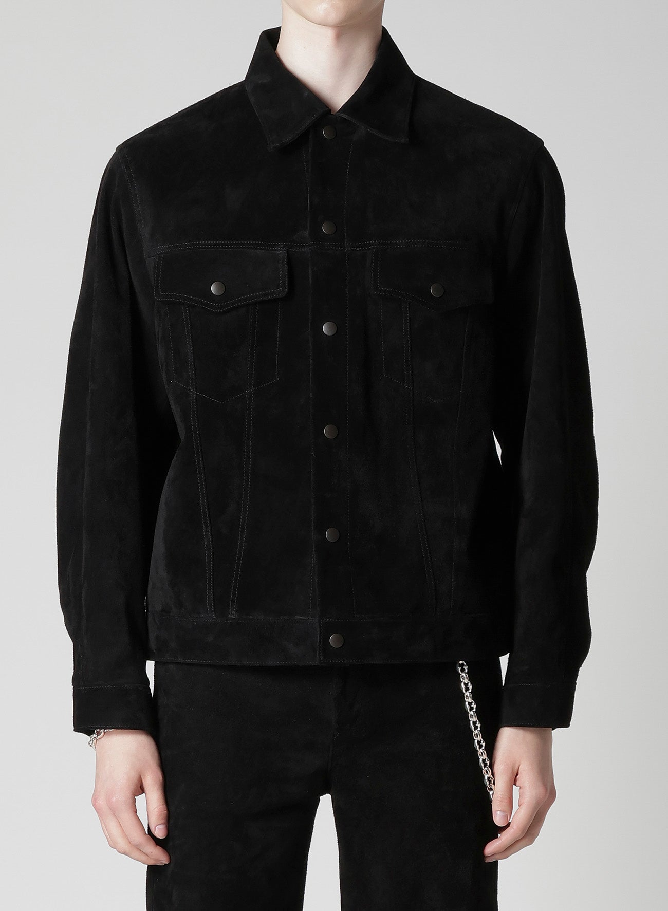 【Y's for men × MASSES】HORSE SUEDE LETHER TRUCKER JACKET