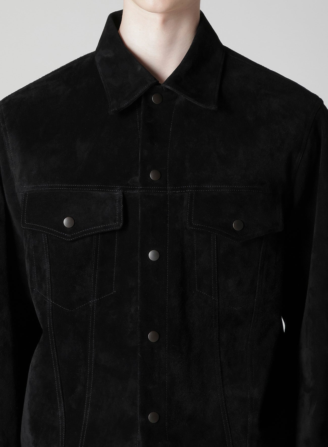 【Y's for men × MASSES】HORSE SUEDE LETHER TRUCKER JACKET