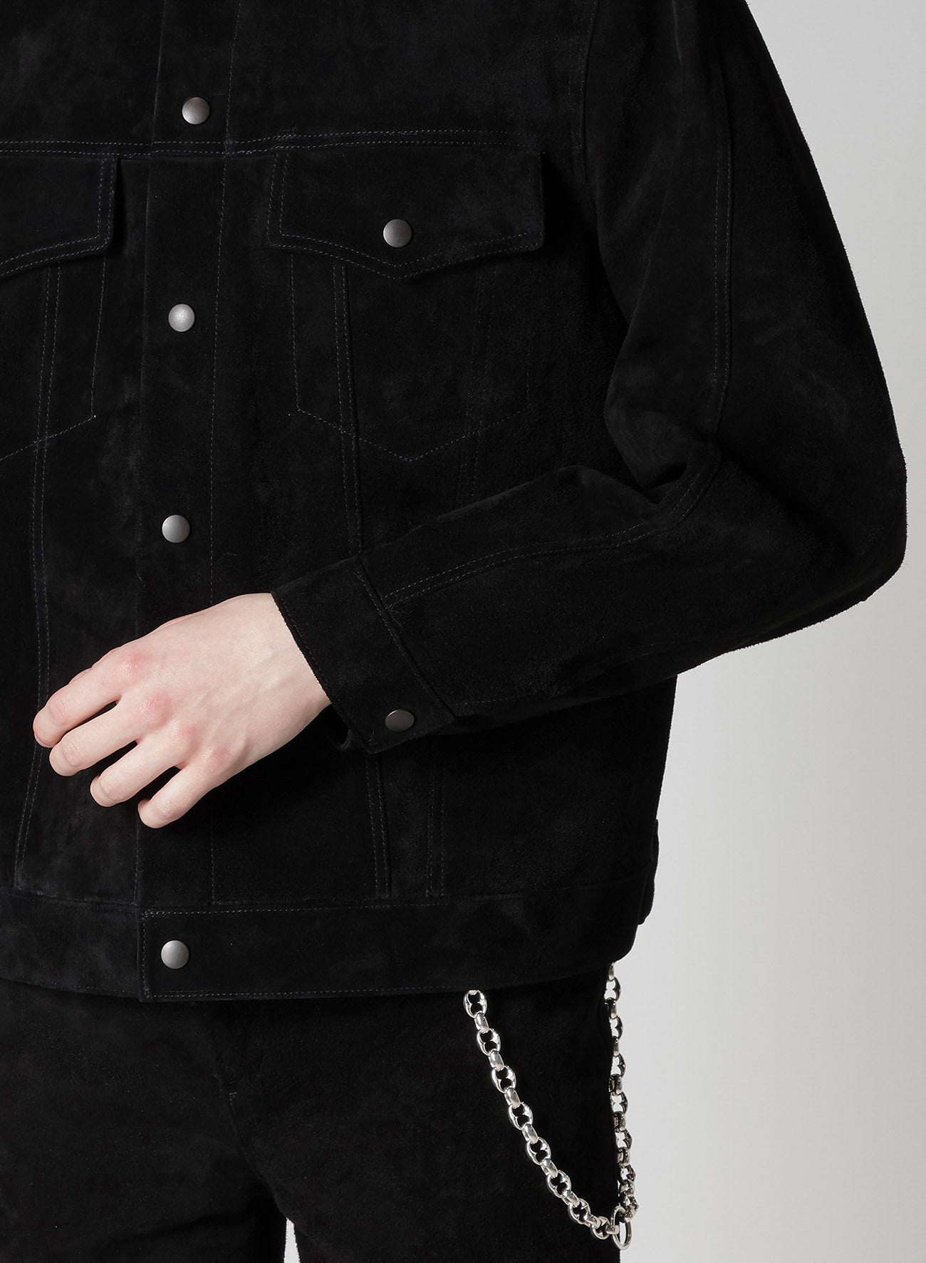 【Y's for men × MASSES】HORSE SUEDE LETHER TRUCKER JACKET