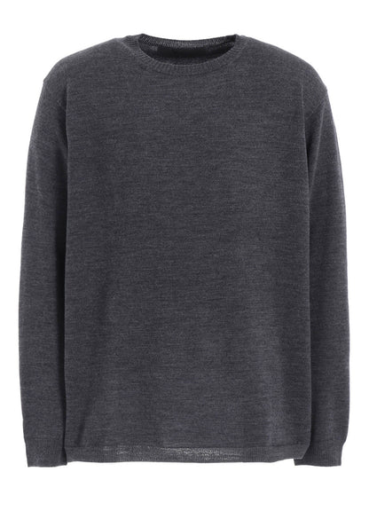 12G1P PLAIN STITCH ROUND NECK PULLOVER