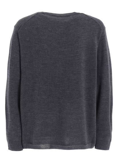 12G1P PLAIN STITCH ROUND NECK PULLOVER