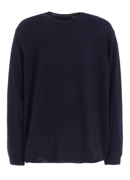 12G1P PLAIN STITCH ROUND NECK PULLOVER