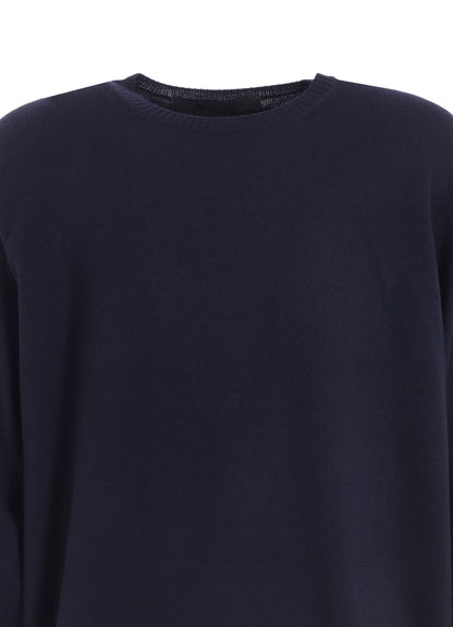 12G1P PLAIN STITCH ROUND NECK PULLOVER