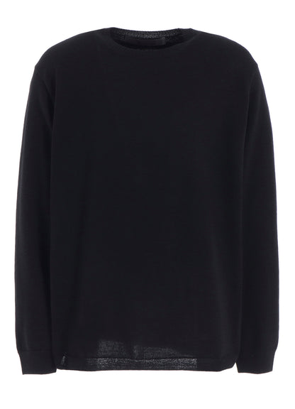 12G1P PLAIN STITCH ROUND NECK PULLOVER