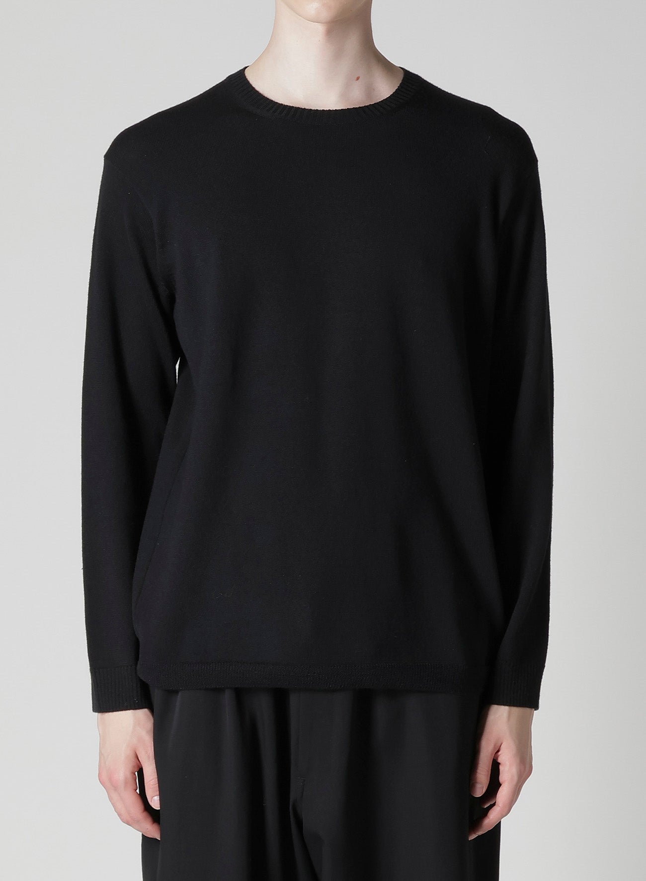 12G1P PLAIN STITCH ROUND NECK PULLOVER