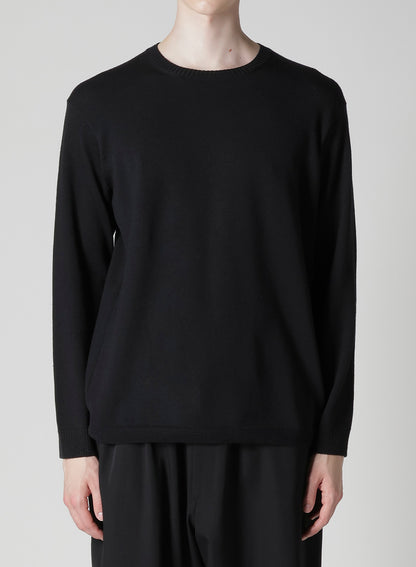 12G1P PLAIN STITCH ROUND NECK PULLOVER