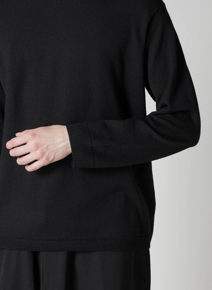 12G1P PLAIN STITCH ROUND NECK PULLOVER