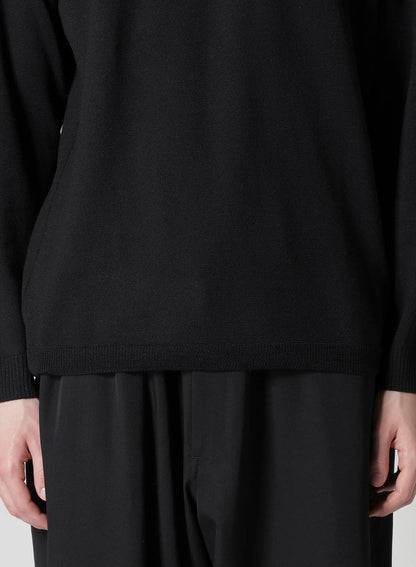 12G1P PLAIN STITCH ROUND NECK PULLOVER