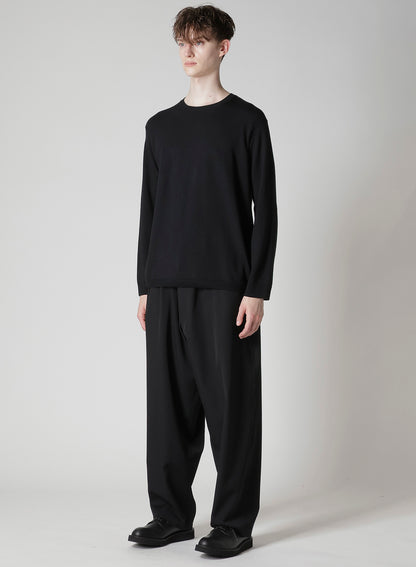 12G1P PLAIN STITCH ROUND NECK PULLOVER