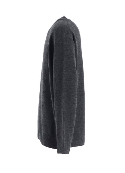 PANEL DESIGN ROUND NECK PULLOVER KNIT