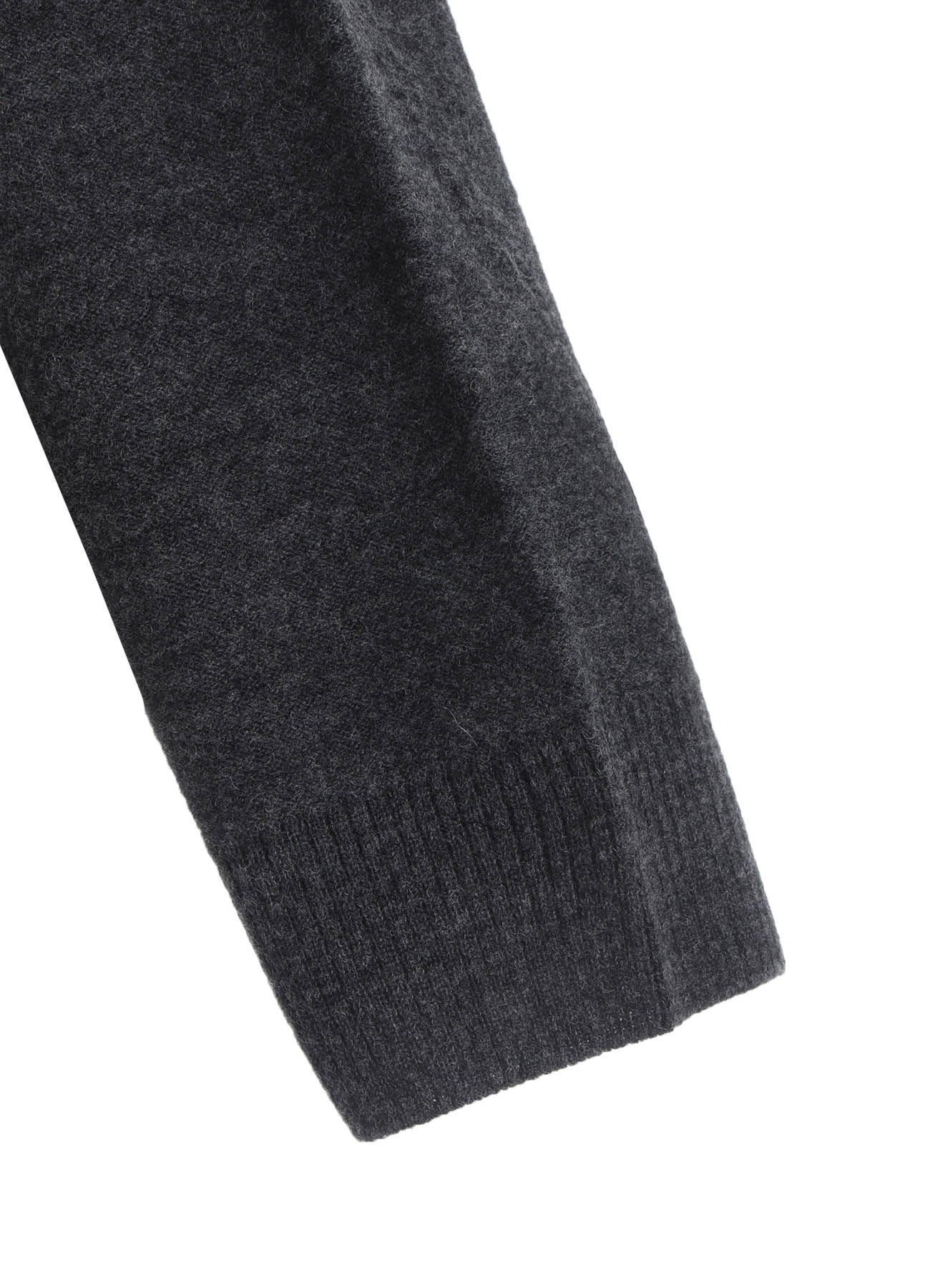 PANEL DESIGN ROUND NECK PULLOVER KNIT