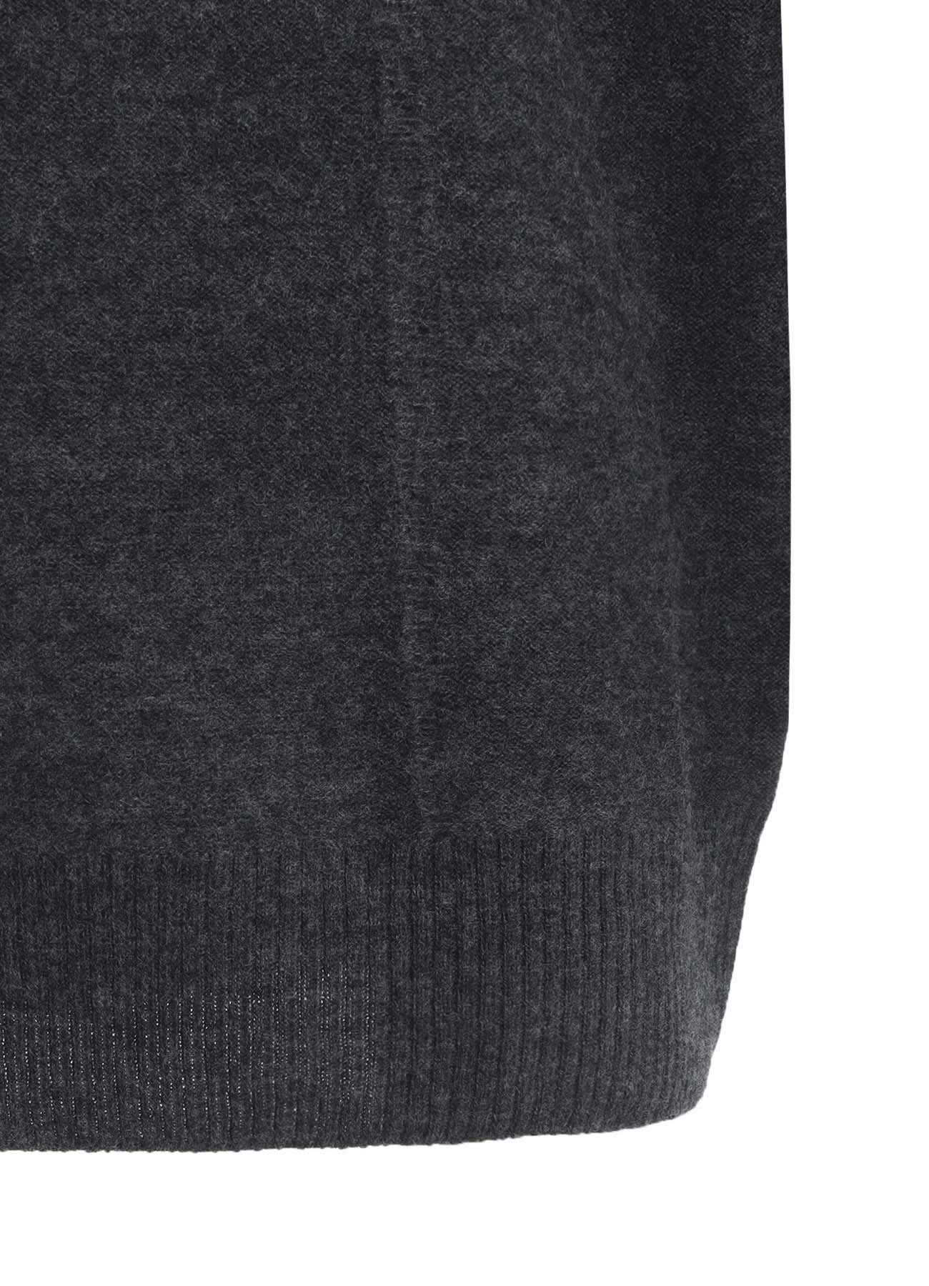 PANEL DESIGN ROUND NECK PULLOVER KNIT