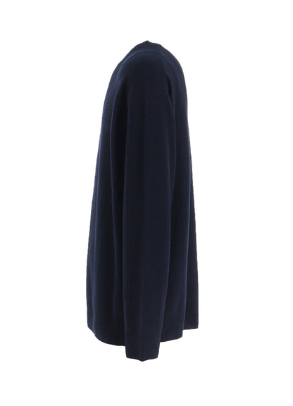 PANEL DESIGN ROUND NECK PULLOVER KNIT