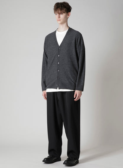 V-NECK CARDIGAN WITH PANEL DESIGN
