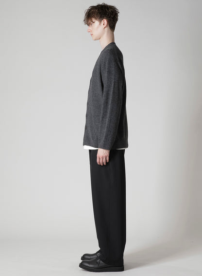 V-NECK CARDIGAN WITH PANEL DESIGN