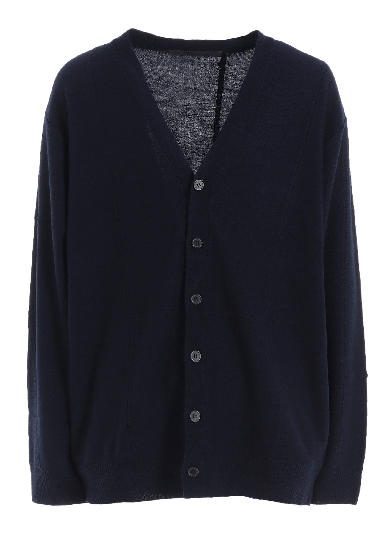V-NECK CARDIGAN WITH PANEL DESIGN