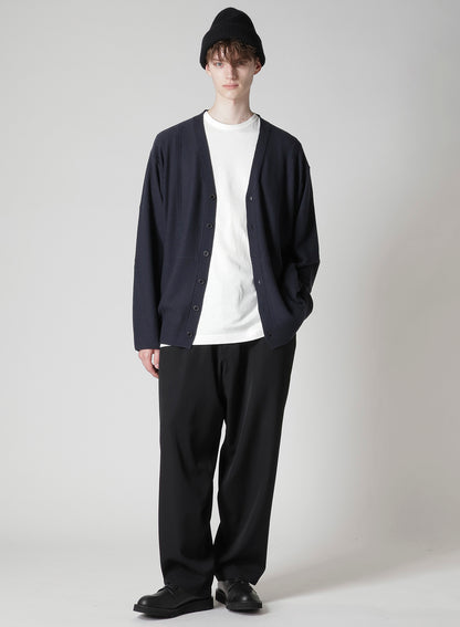 V-NECK CARDIGAN WITH PANEL DESIGN