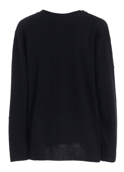V-NECK CARDIGAN WITH PANEL DESIGN